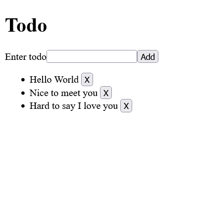 todo 항목 삭제