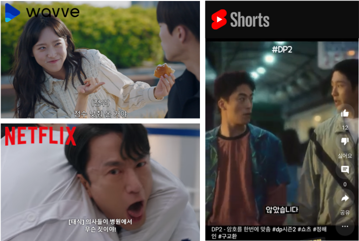 image example for Wavve, Netflix, Youtube Shorts