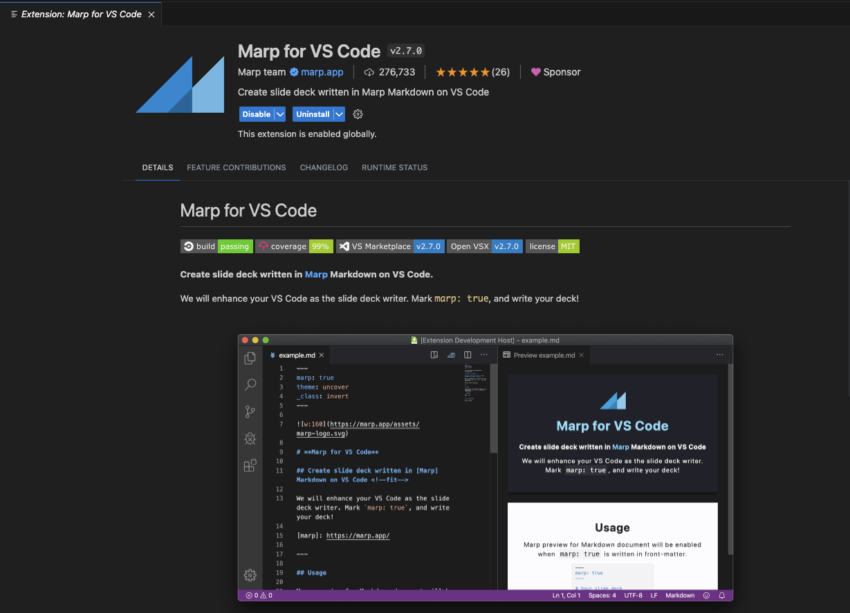 vscode extension