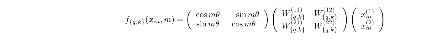 RoPE MatrixForm